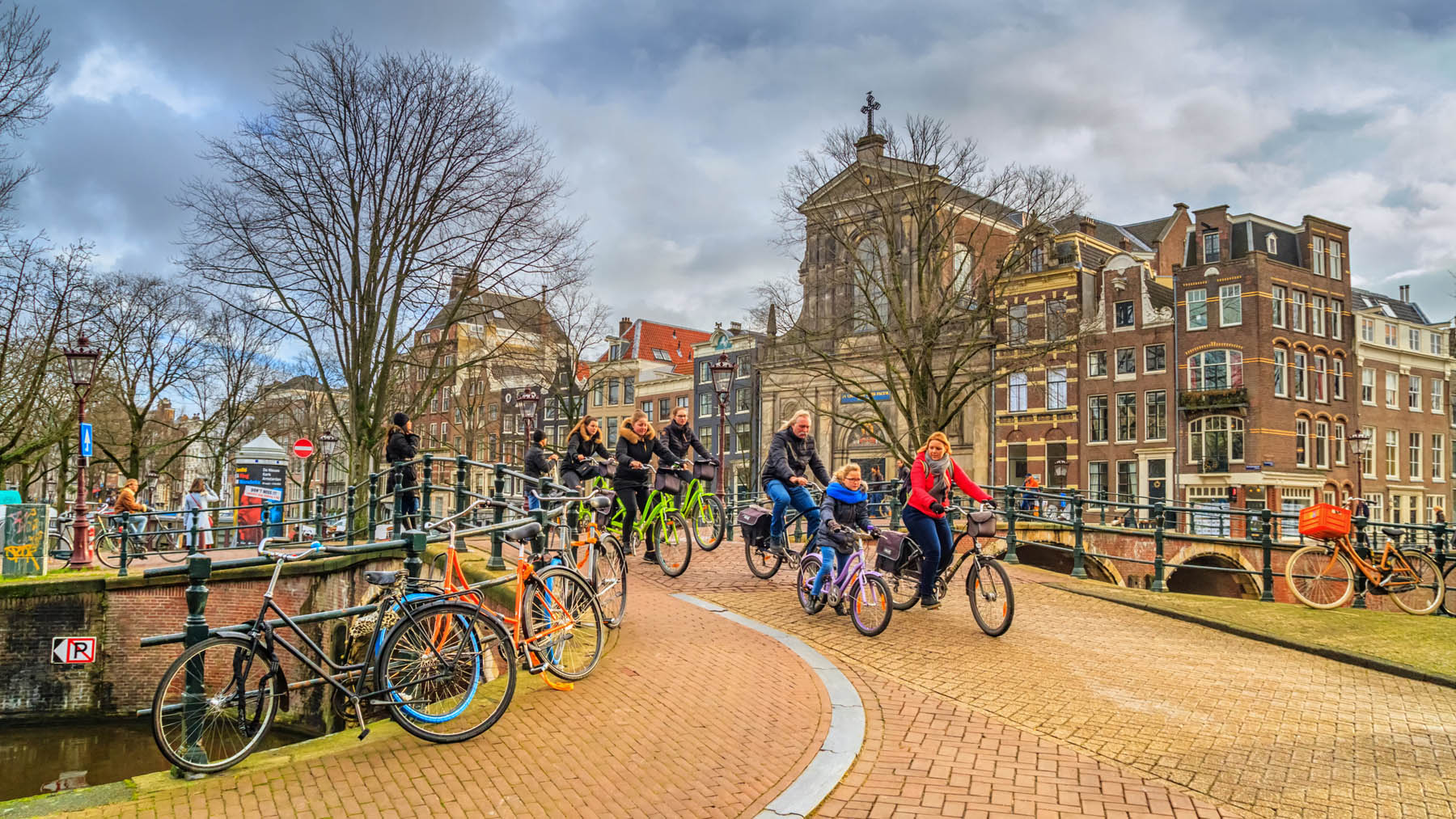 Cycling in Amsterdam