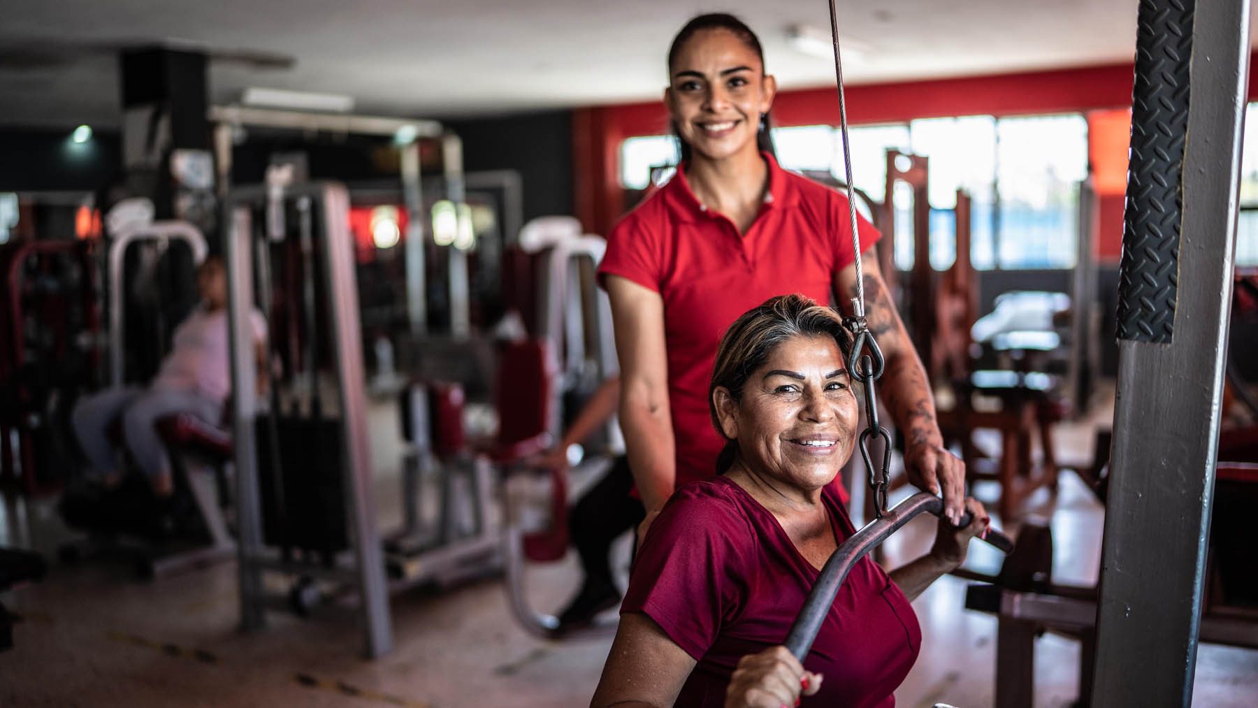 Two Women Excercising